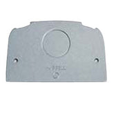 Hubbell SS309SF Fire-Rated Poke-Through and Above-Floor Service Fittings - Aluminum Face Plate with Knock Out (KO)